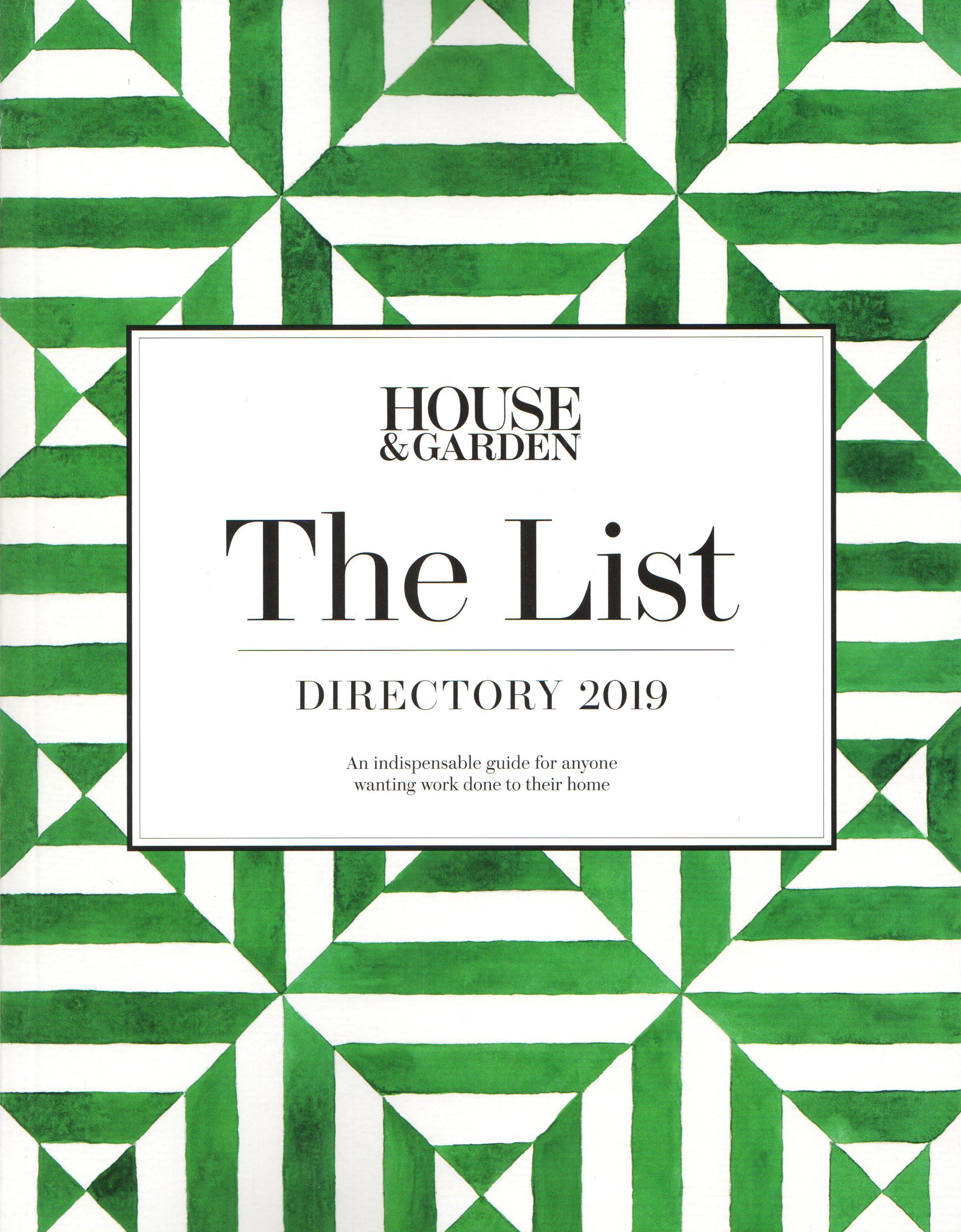 House & Garden 2019 Directory 'The List'